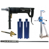 Lot Carotteuse Portative à Percussion + 2 couronnes Ø152 + guide + Bâti