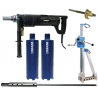 Lot Carotteuse Portative à percussion + 2 couronnes Ø152 + guide + bâti
