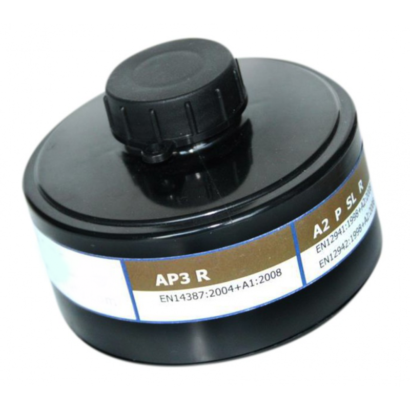Filtre A2P3 T-Air DIN40: Protection gaz, vapeurs et particules