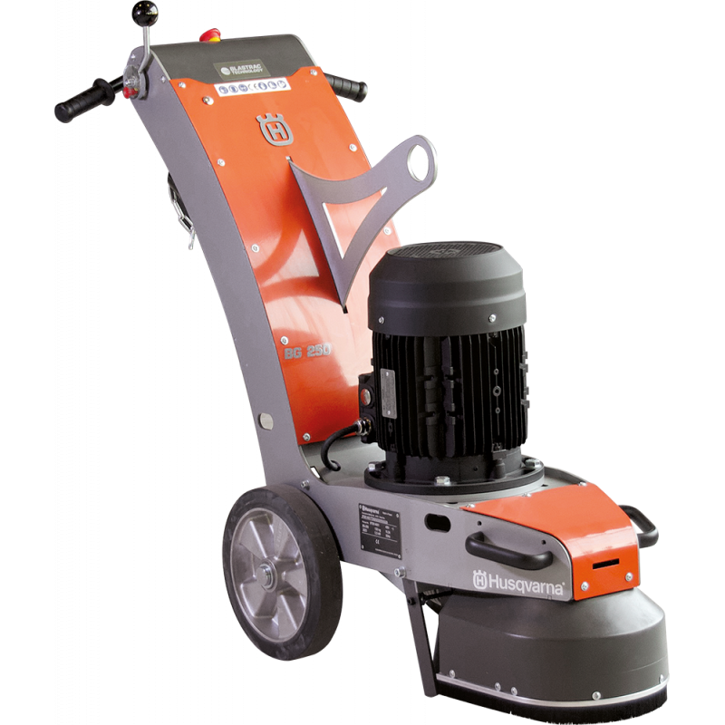 Ponceuse Husqvarna BG 250E, mono-disque puissante avec aspiration intégrée pour travaux lourds sur béton Ponceuse Husqvarna BG 250E, mono-disque puissante avec aspiration intégrée pour travaux lourds sur béton