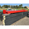 Rack de stockage palettes rouge – robuste et modulable