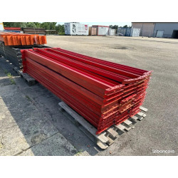 Rack de stockage palettes rouge – robuste et modulable