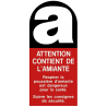 Étiquettes AMIANTE 10*20 cm