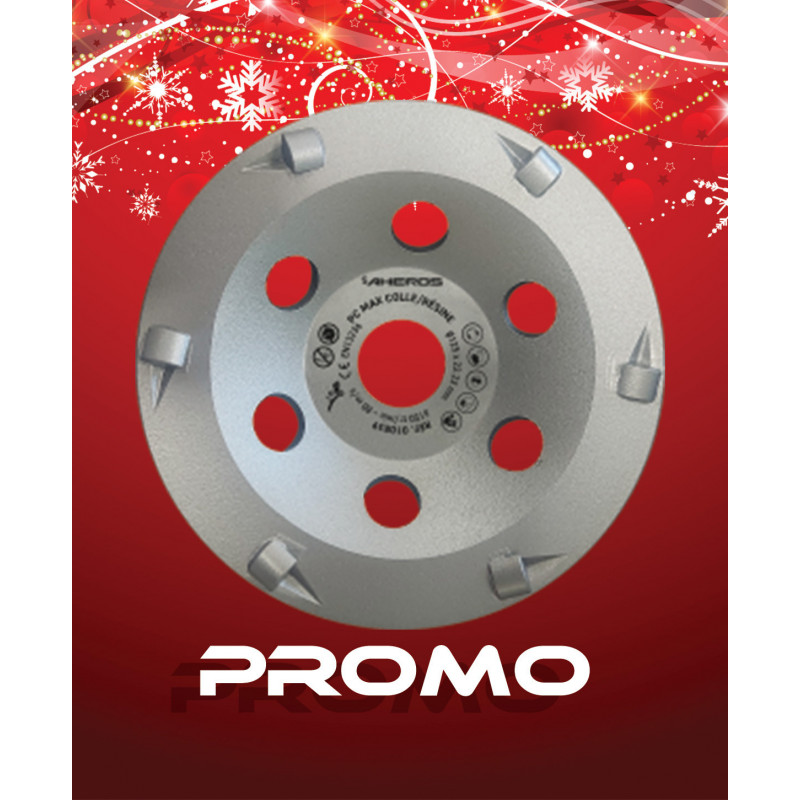 Lot 10 + 1 Plateaux Diam. Ø125 AHEROS PC MAX Colle/résine