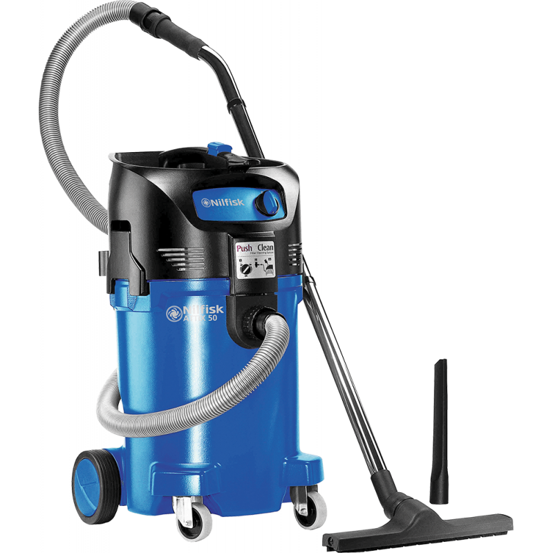 Aspirateur NILFISK ATTIX 50-01 PC est un modèle professionnel conçu pour l'aspiration d'eau et de poussières