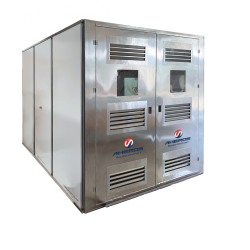 SAS matériel amiante aluminium extra large – 3 compartiments chantier SS3 / SS4