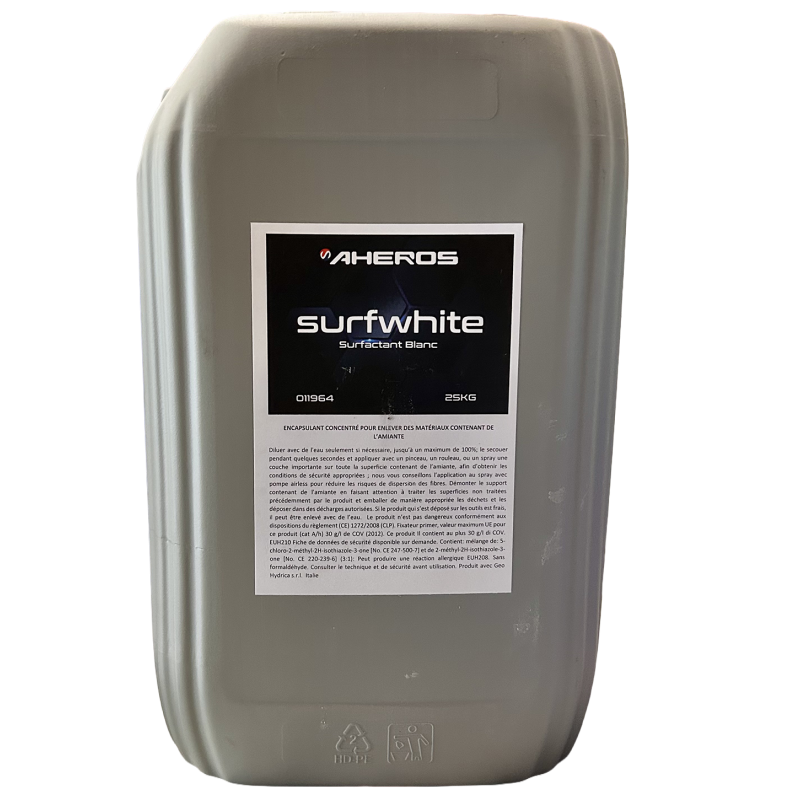 Surfactant AHEROWHITE 25L – Surfactant Amiante et Plomb