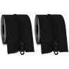 ZIP FILM Lot de 2 Fermetures Éclair Adhésives 2,10 m pour Confinement Chantier