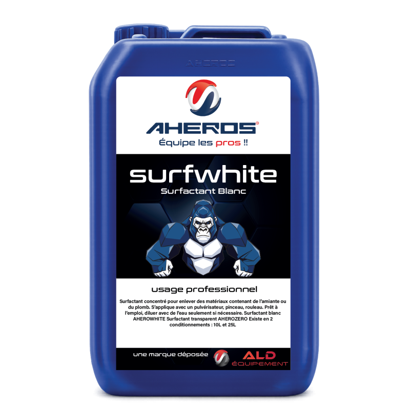 Surfactant AHEROWHITE 10L – Fixateur Amiante et Plomb