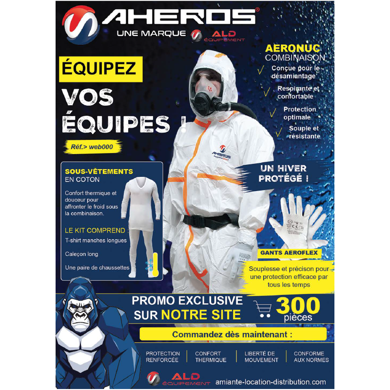 Équipement Hiver Désamiantage | Combinaison AERONUC AHEROS