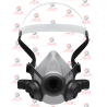 Demi-masque respiratoire KASCO K50 – Protection amiante, poussières et gaz chantier