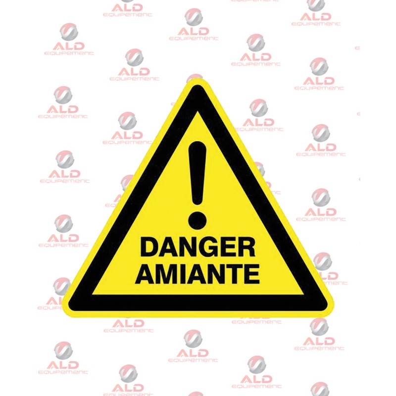 Étiquette Danger Amiante Triangle