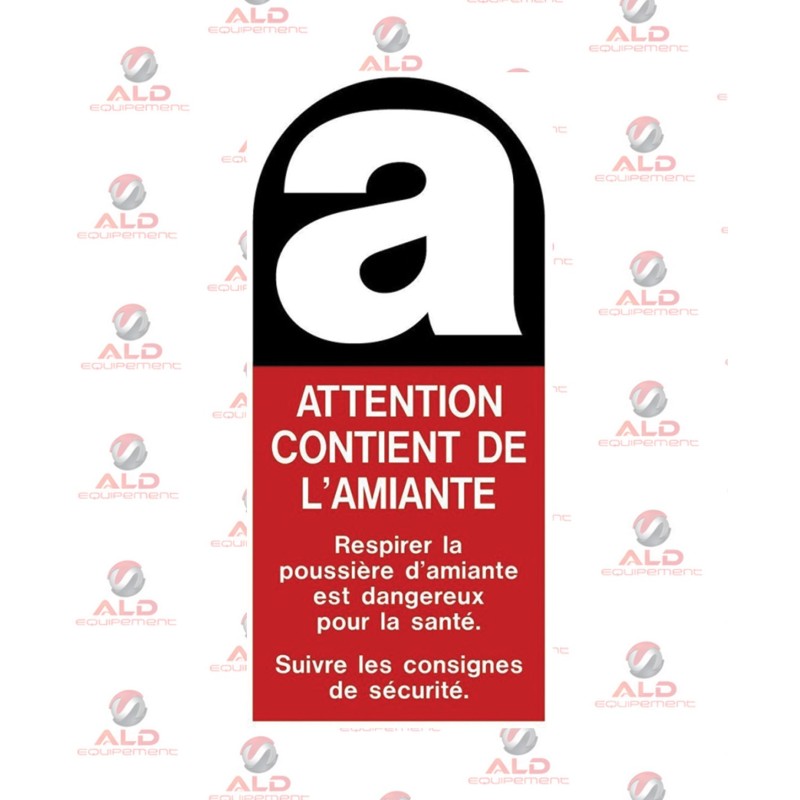Étiquette Amiante Adhésive