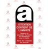 Étiquette Amiante Adhésive