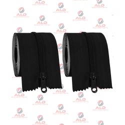 ZIP FILM Lot de 2 Fermetures Éclair Adhésives 2,10 m pour Confinement Chantier