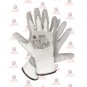 Lot de 12 paires de gants AHEROS AEROFLEX blancs – Manutention fine et précision