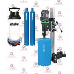 Pack carotteuse EIBENSTOCK EBM 250/2 RP 2500 W avec bâti BST 250, couronnes diamantées Ø200 mm et pulvérisateur