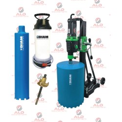 Pack carotteuse EIBENSTOCK EBM 352/3 3000 W avec bâti BST 352 V et couronne diamantée Ø200 mm