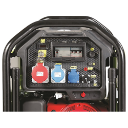 Groupe électrogène  triphasé elec-essence + AVR S8000