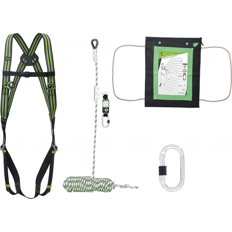 Kit antichute toiture – Harnais sécurité travail en hauteur chantier