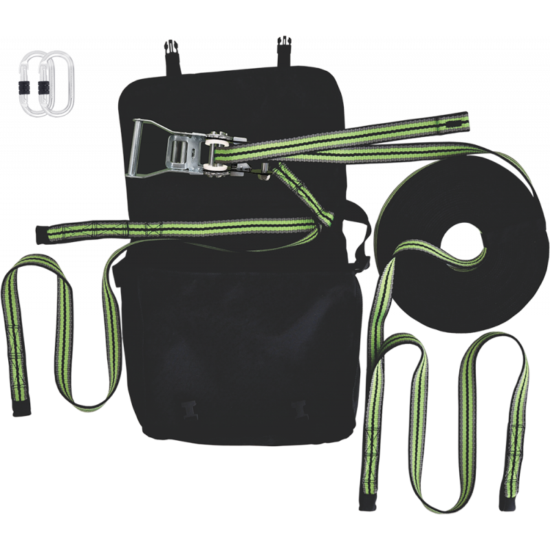 Ligne de vie temporaire réglable – Sangle sécurité toiture 2 opérateur