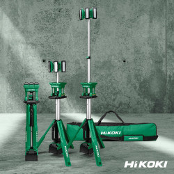 HIKOKI Lampe à trépied sans fil puissante