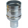 Manchon en acier Ø 80/50 mm pour aspirateur.