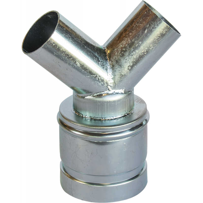 Découvrez le raccord Y en acier  Ø80/50 mm pour aspirateur