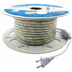 Ruban LED 50 m 220 V IP65 – 120 LED/m recoupable 20 cm