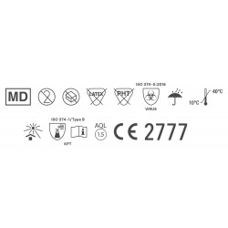 ISO 374-5 :2016 (virus) / ISO 374-1/Type B (KPT)
