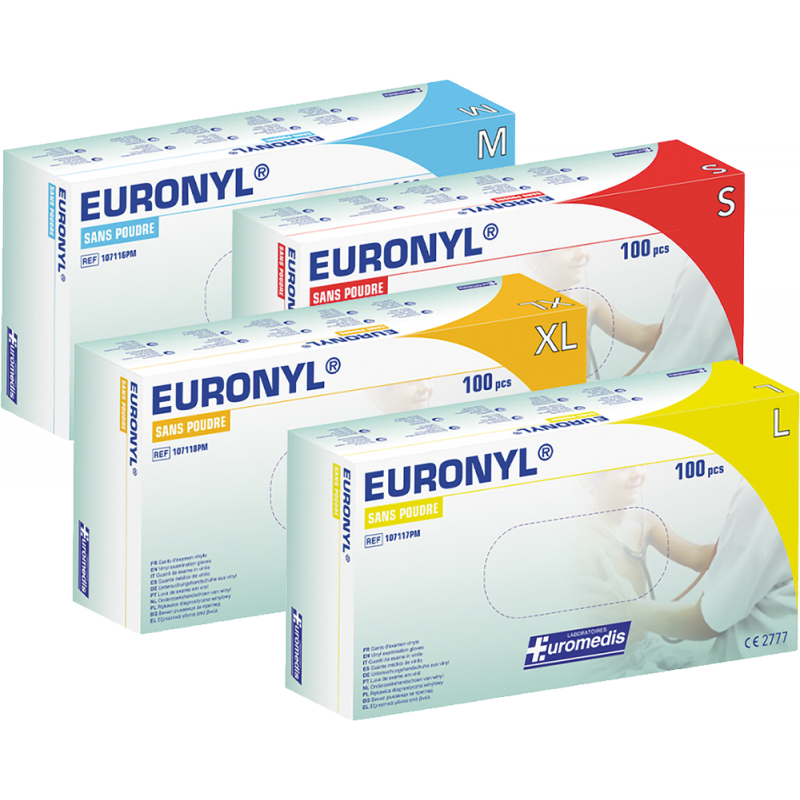 Gants VINYLE non poudrés 240mm