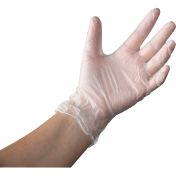 Gants VINYLE non poudrés 240mm Hypoallergénique