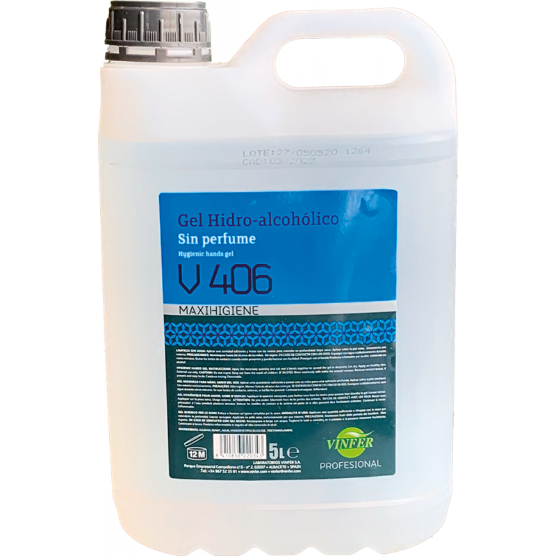 Bidon gel Hydroalcoolique - 5L prix avantageux