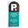 Ruban adhésif marquage plomb 50 mm