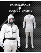 Combinaisons amiante type 5/6 et sous-vêtements chantier
