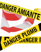 Rubalise Chantier, Danger Amiante & Plomb – Signalisation Sécurité BTP