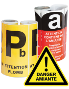 Étiquettes Sécurité Chantier – Étiquettes Déchets Amiante & Produits Dangereux